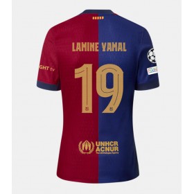 Pánské fotbalový oblečení Barcelona Lamine Yamal #19 Domácí košile 2024-25 Krátkým Rukávem